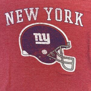 Youth Red New York Giants Team Apparel T-Shirt Size Large 10/12